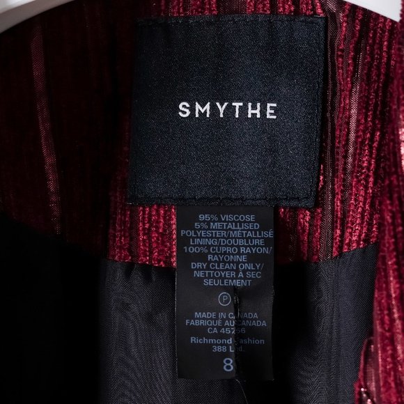 Smythe Metallic Magenta Blazer - Picture 4 of 8
